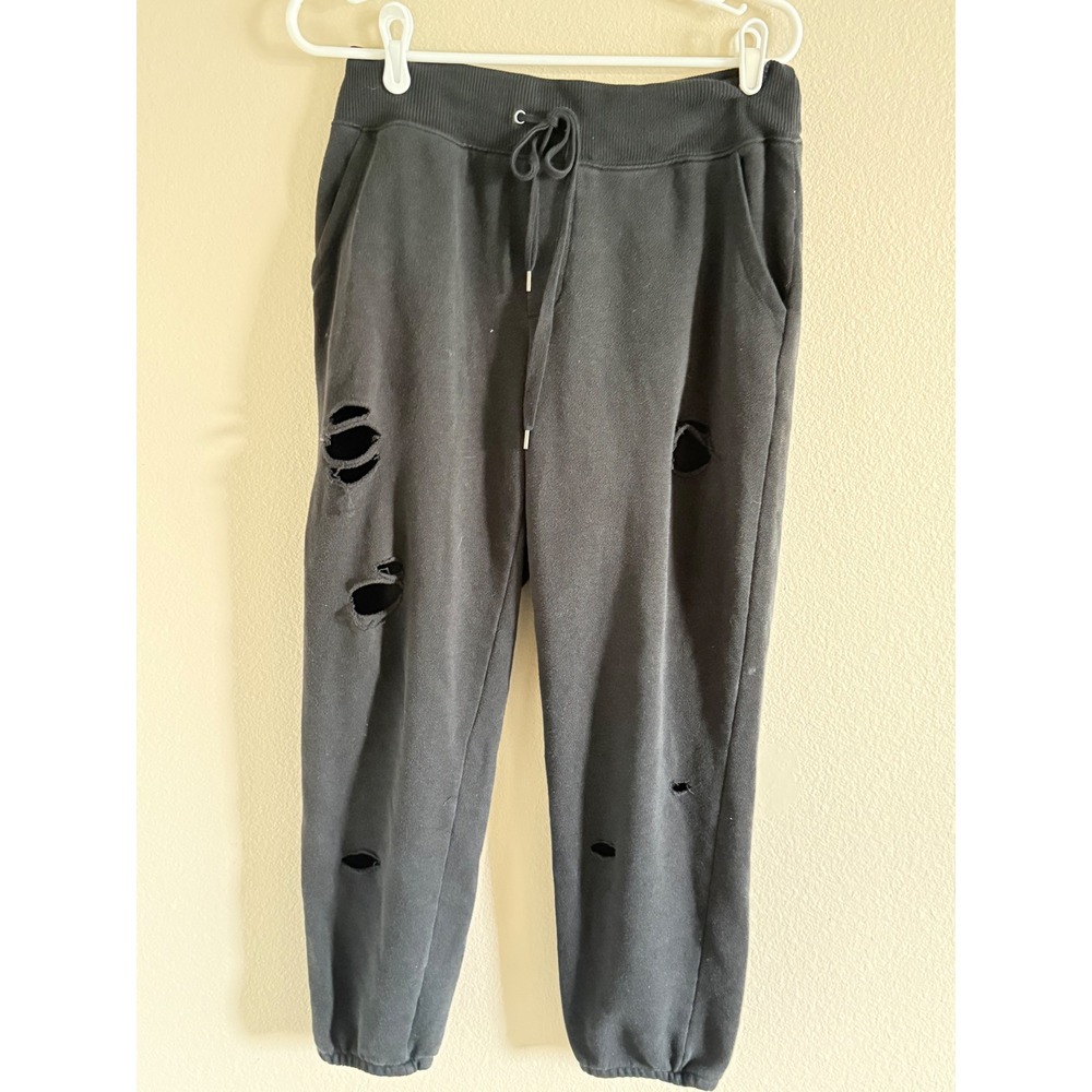 Aerie Drawstring‎ Waist Distressed Sweat Pants size Medium sweatpants